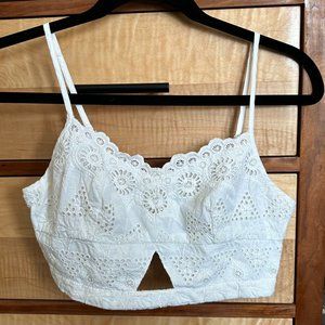 American Eagle, Lace Detail Crop Top